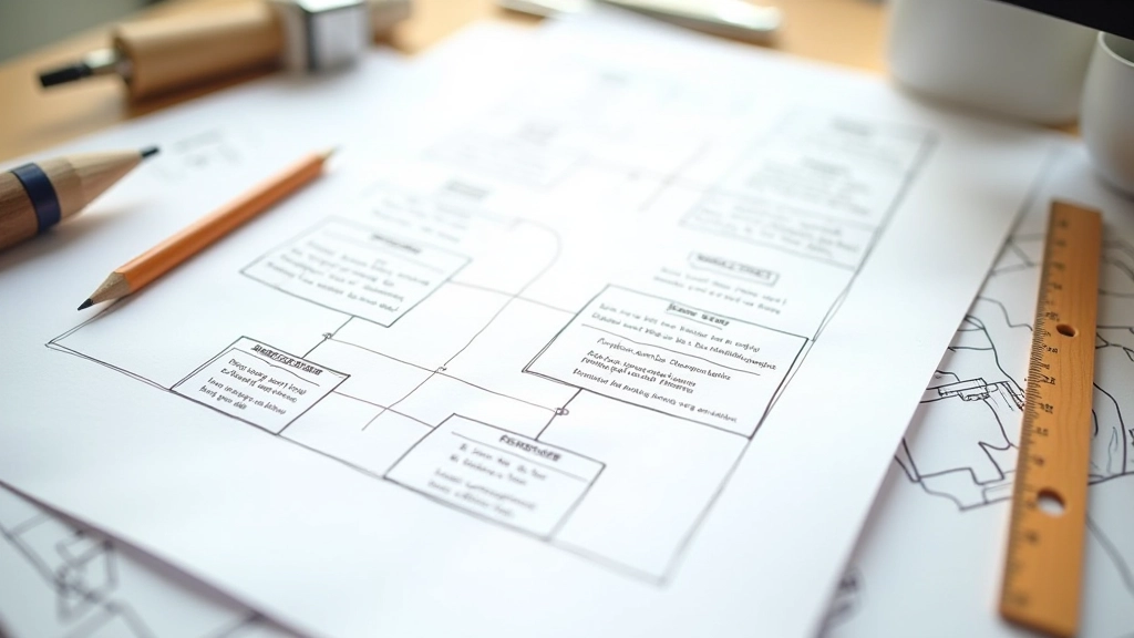 Vue d'un plan du site affichant l'architecture hiérarchique des pages avec liens organisés