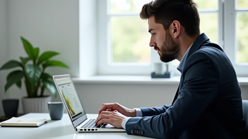 Écran d'ordinateur montrant un pied de page avec colonnes contenant des icônes de contact et des liens de navigation