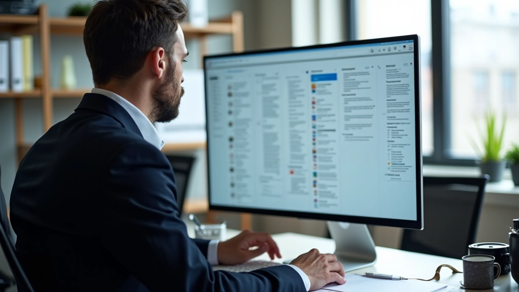 Maquette de pied de page avec quatre colonnes organisées de manière logique et équilibrée